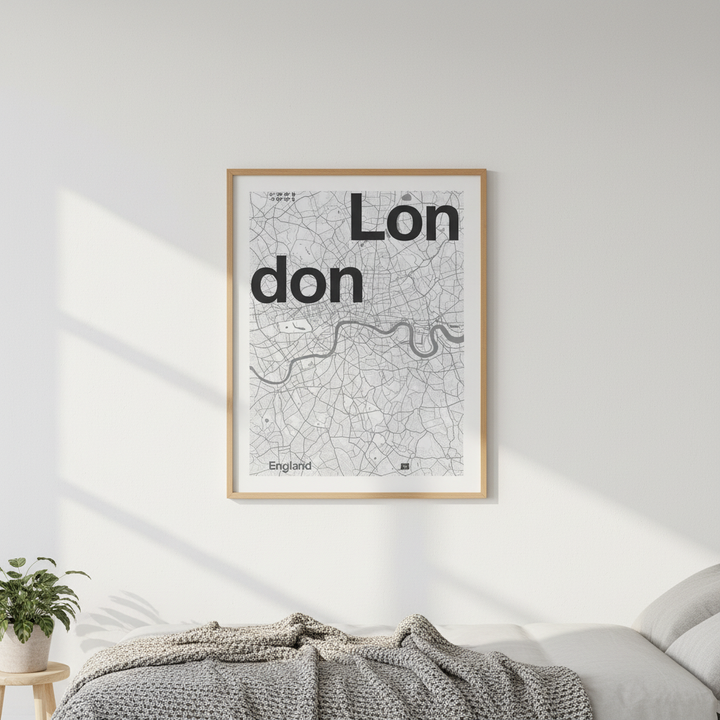 London Minimalist Map by Florent Bodart