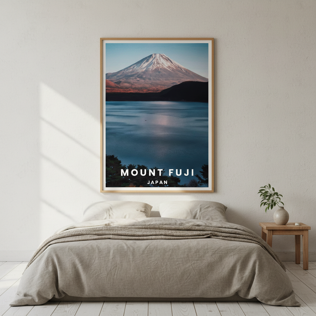 Mt Fuji Travel Poster, Japan by L10