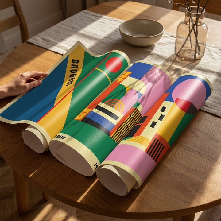 Bauhaus Trio School of Arts Abstract Wall Art