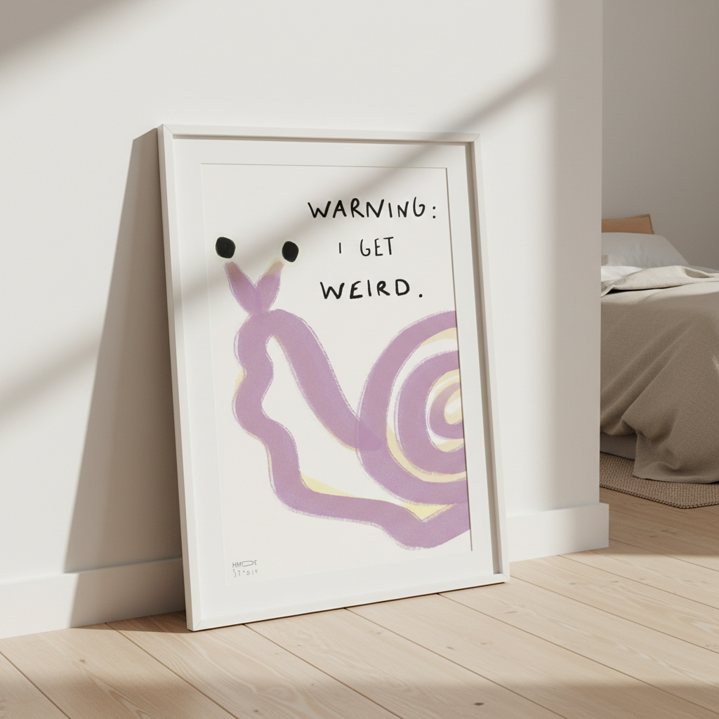 Warning I Got Weird Snail by Hayde Nizard