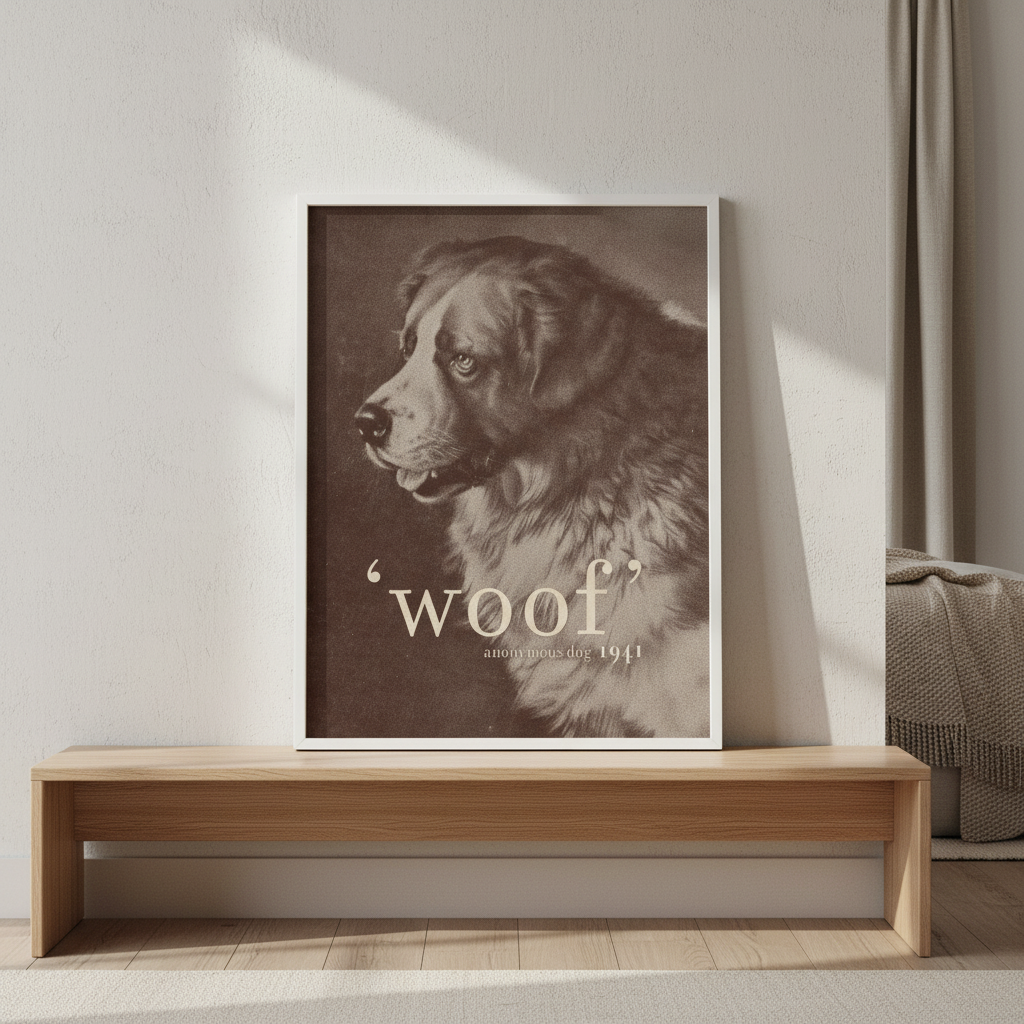 Famous Quote Dog by Florent Bodart