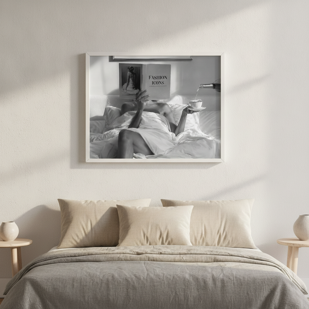Fashion Icons Landscape Wall Art Black and White Photography