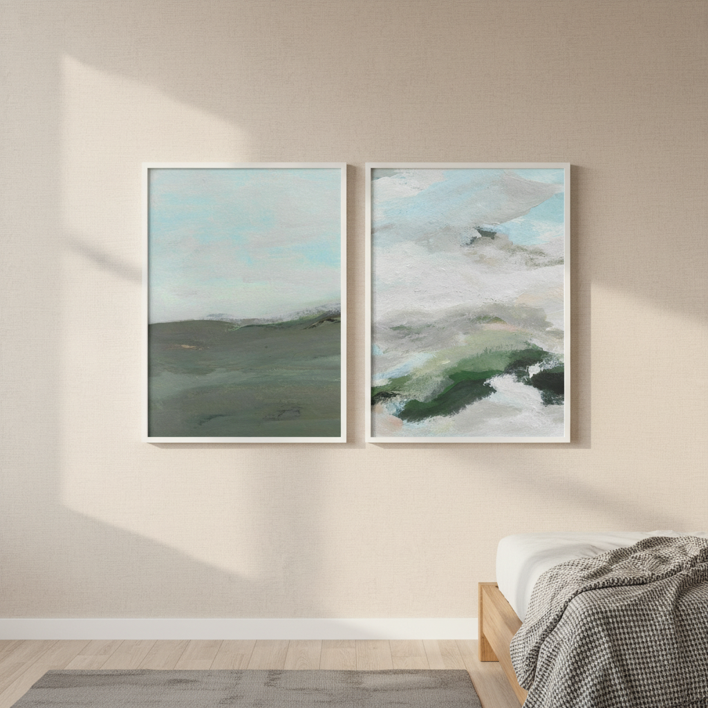 Land and Sky Landscape Duo by Josephine Wianto