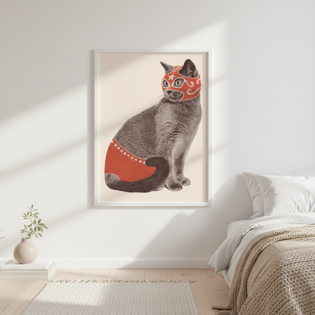 Chat Catcheur by Florent Bodart