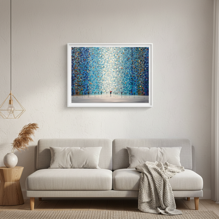 Umbrellas at Night by Ekaterina Ermilkina