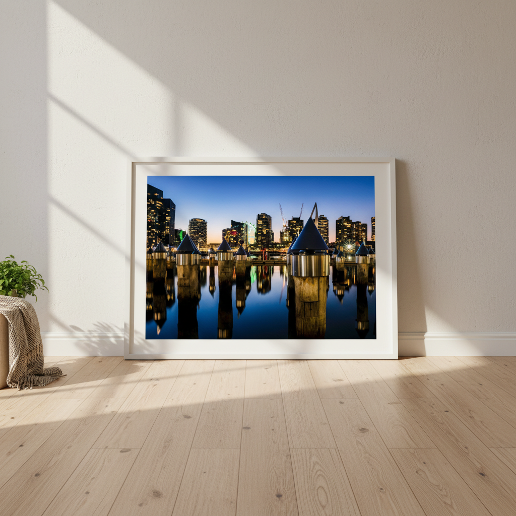 Melbourne Docklands at Blue Hour by Steven Scott