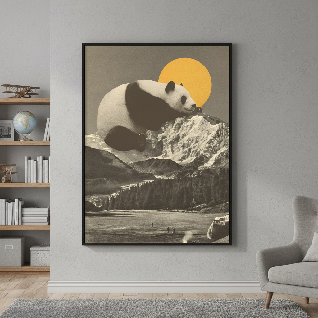 Giant Panda Nap by Florent Bodart