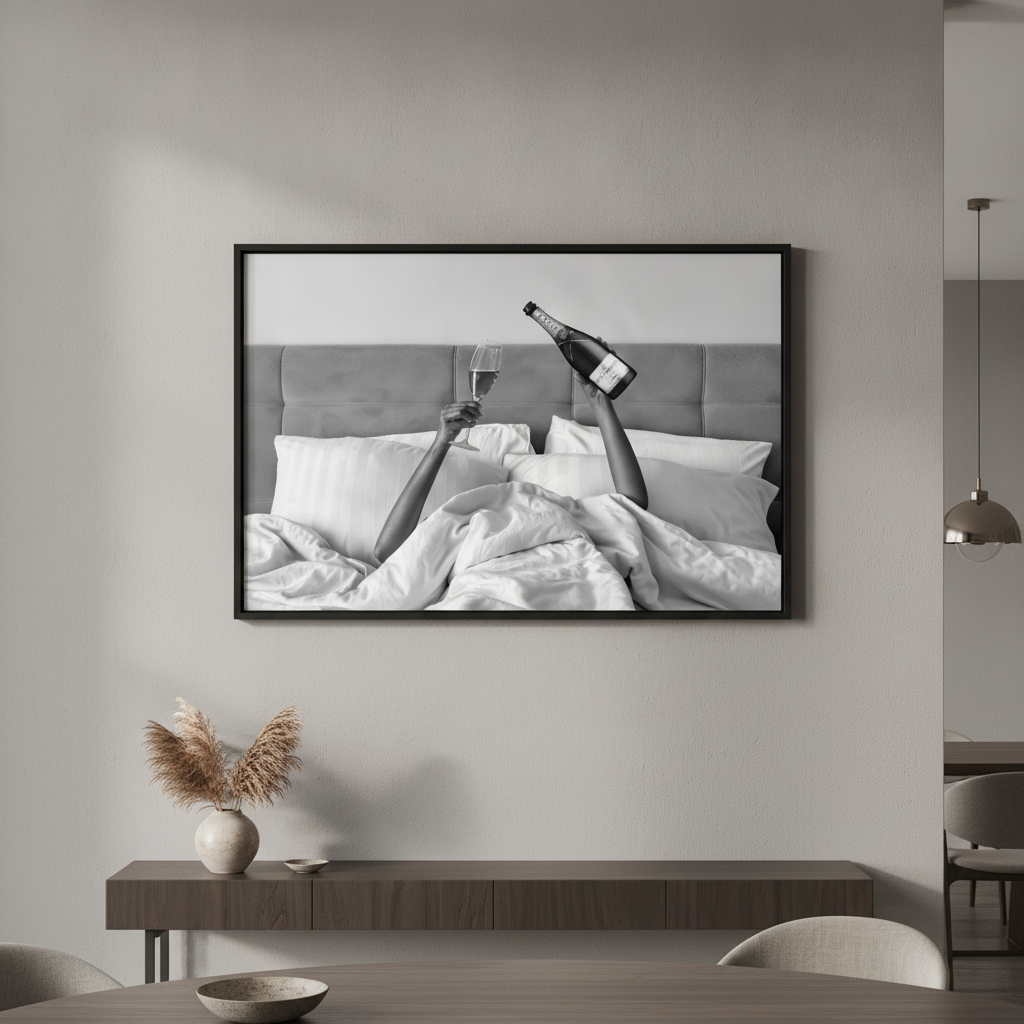 Champagne Bed and Breakfast Photograph Wall Art Landscape