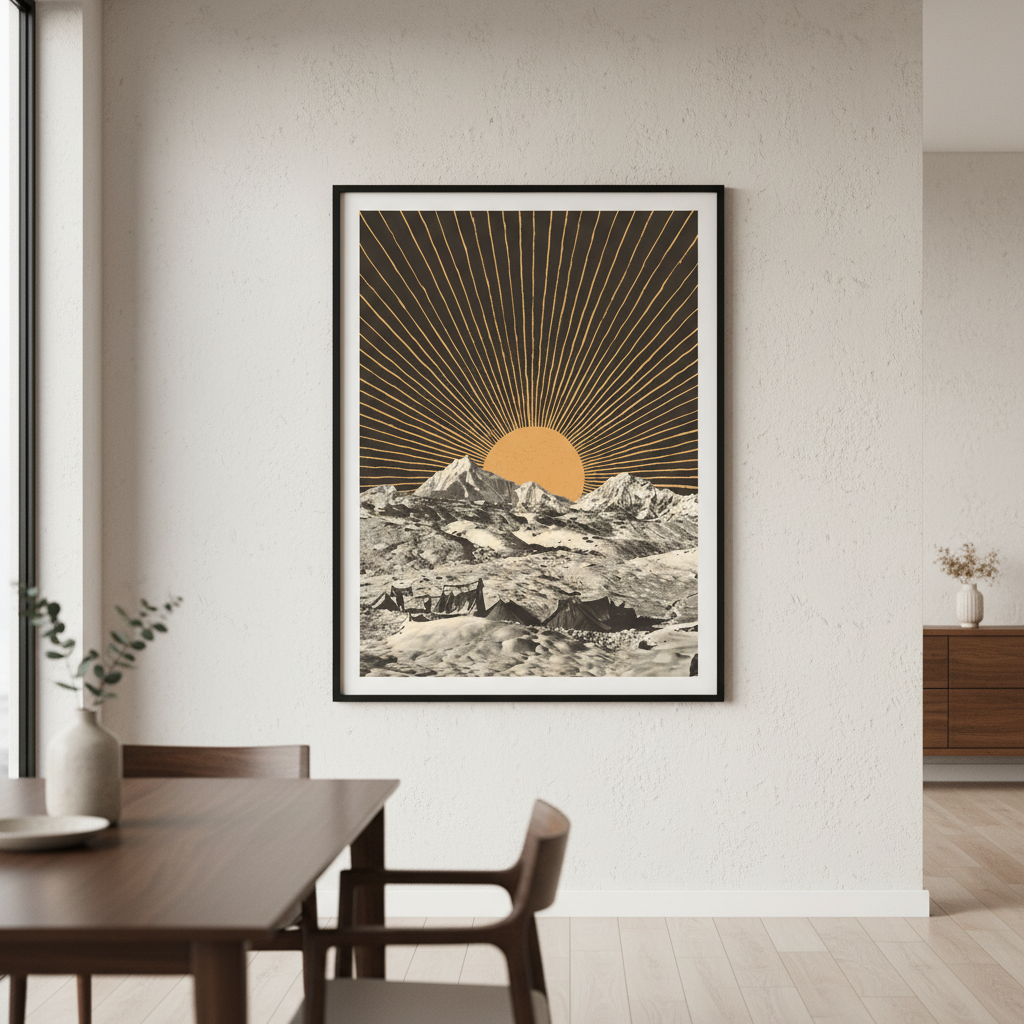 Golden Hour Mountainscape by Florent Bodart