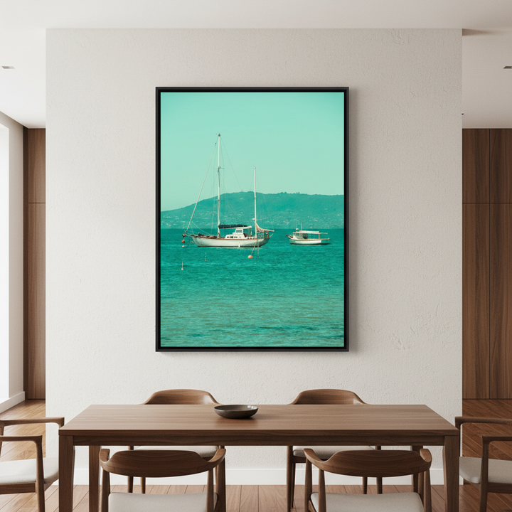 Boats Anchored in the Bay by Steven Scott