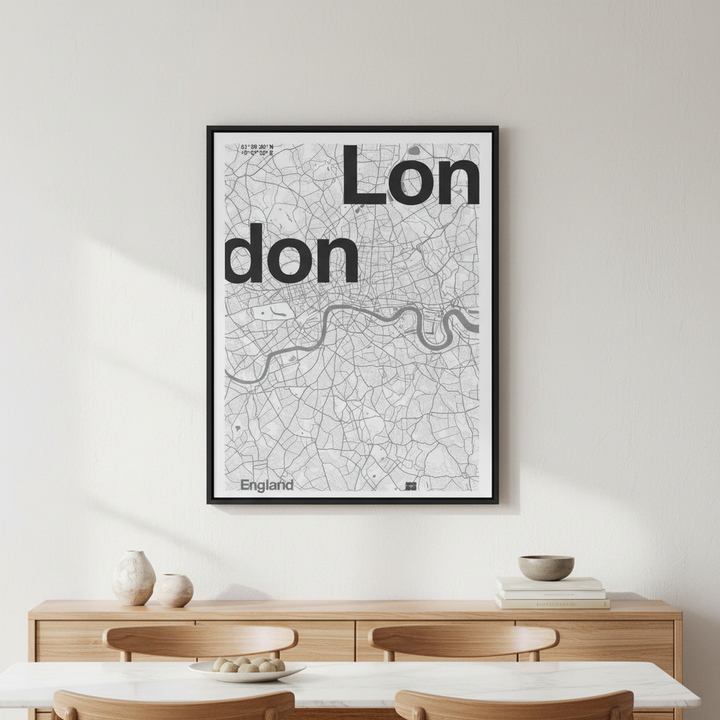 London Minimalist Map by Florent Bodart