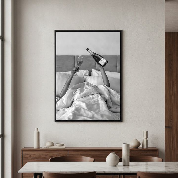 Champagne Bed and Breakfast Photograph Wall