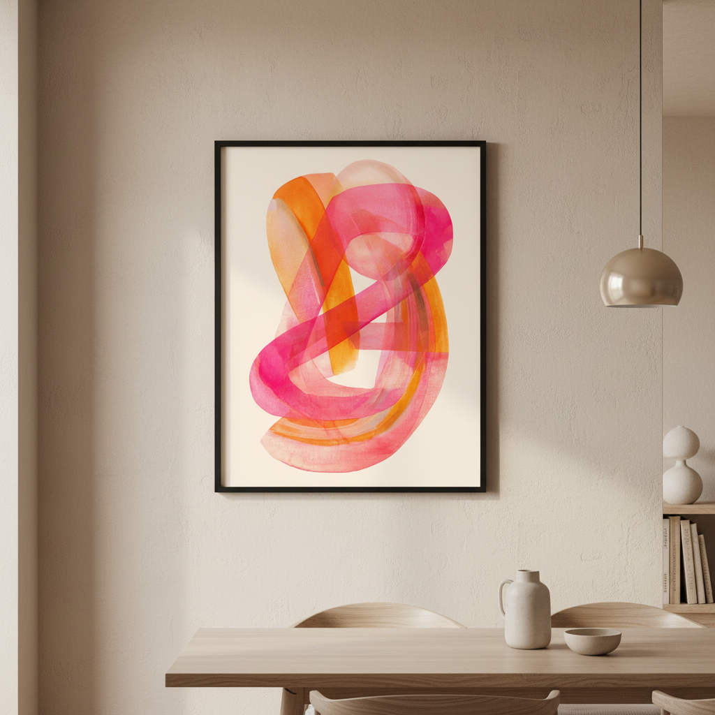 Blush Continuum Abstract Art