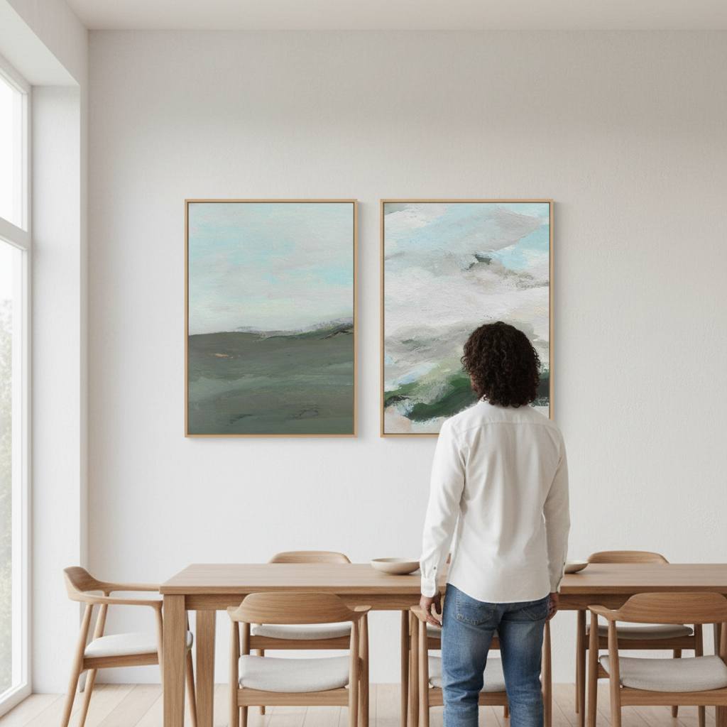 Land and Sky Landscape Duo by Josephine Wianto