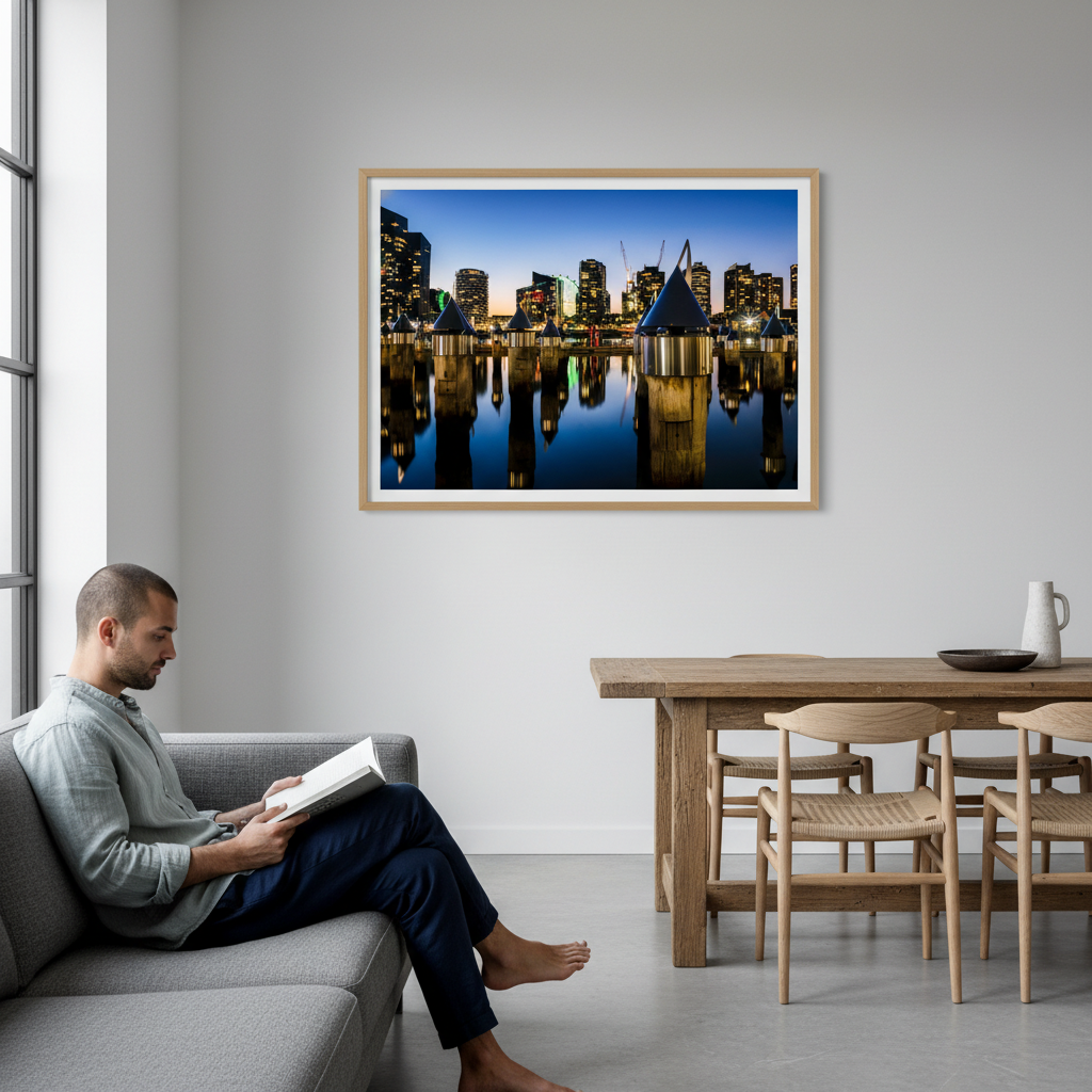 Melbourne Docklands at Blue Hour by Steven Scott