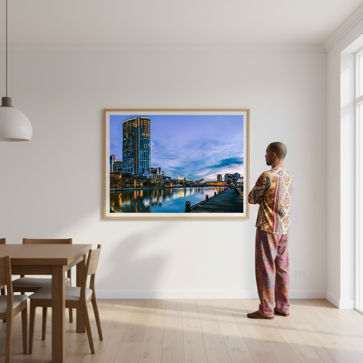 Melbourne Crown Casino at Blue Hour by Steven Scott