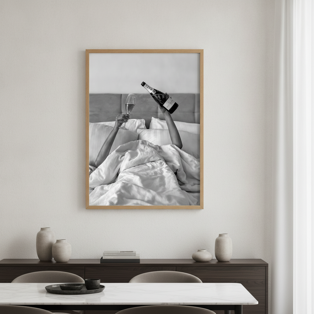 Champagne Bed and Breakfast Photograph Wall