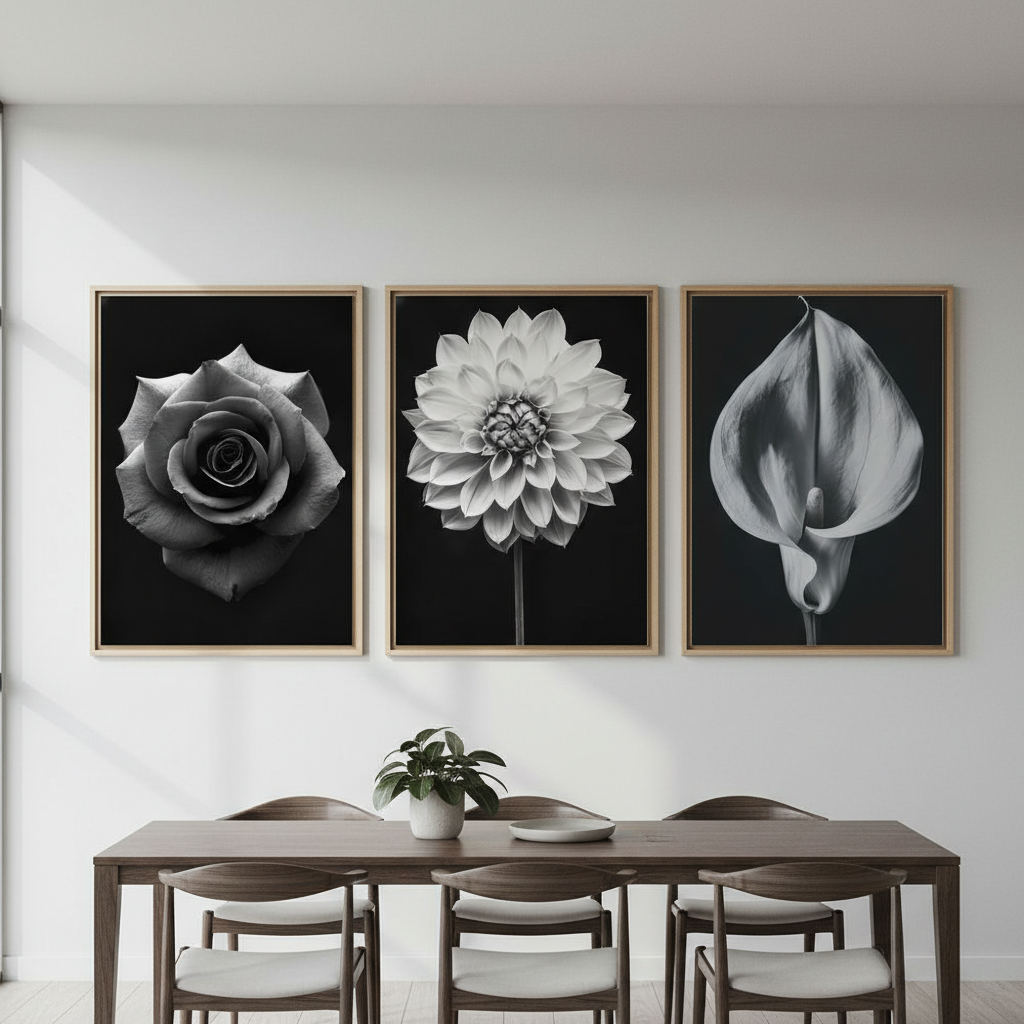 Three in Bloom Set of 3 by Peter Attard