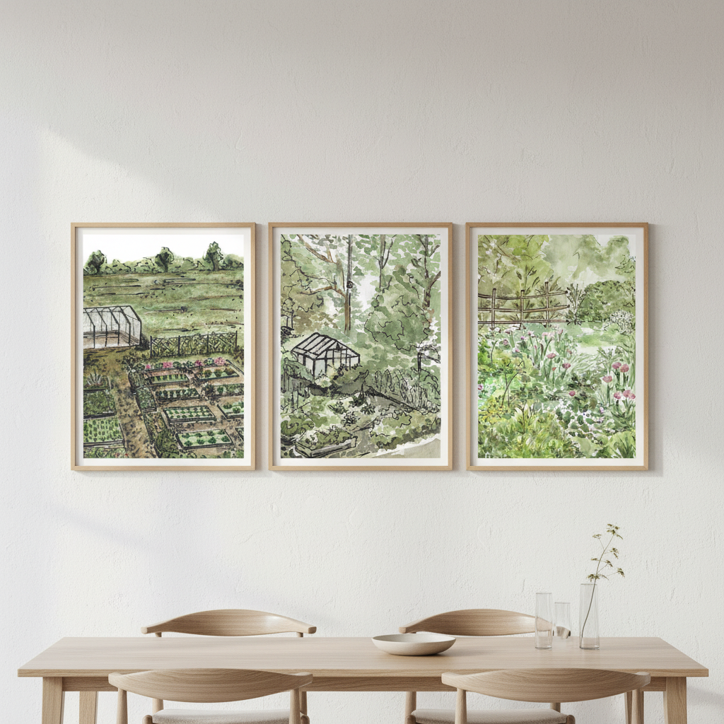 A Trio of Gardens by Josephine Wianto