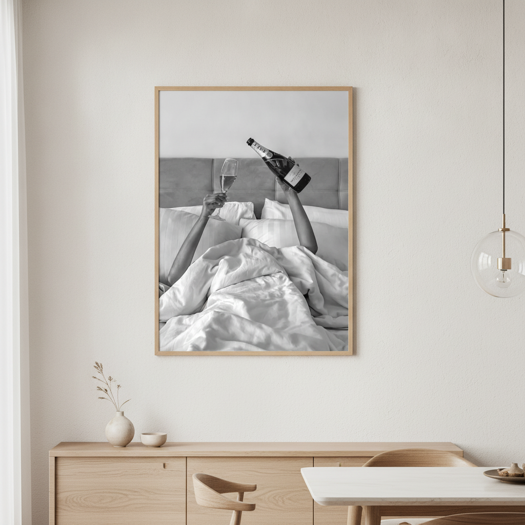Champagne Bed and Breakfast Photograph Wall