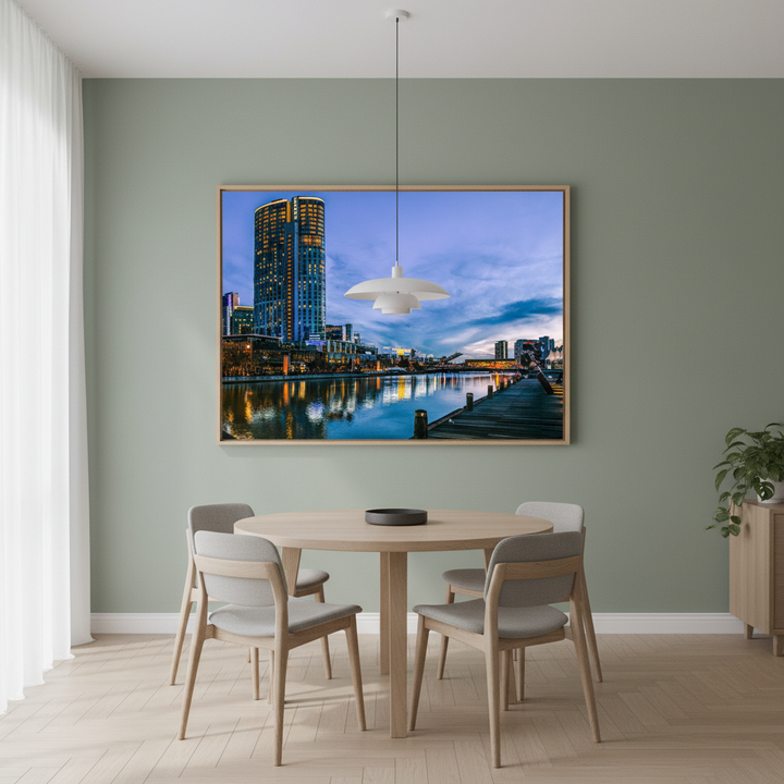 Melbourne Crown Casino at Blue Hour by Steven Scott