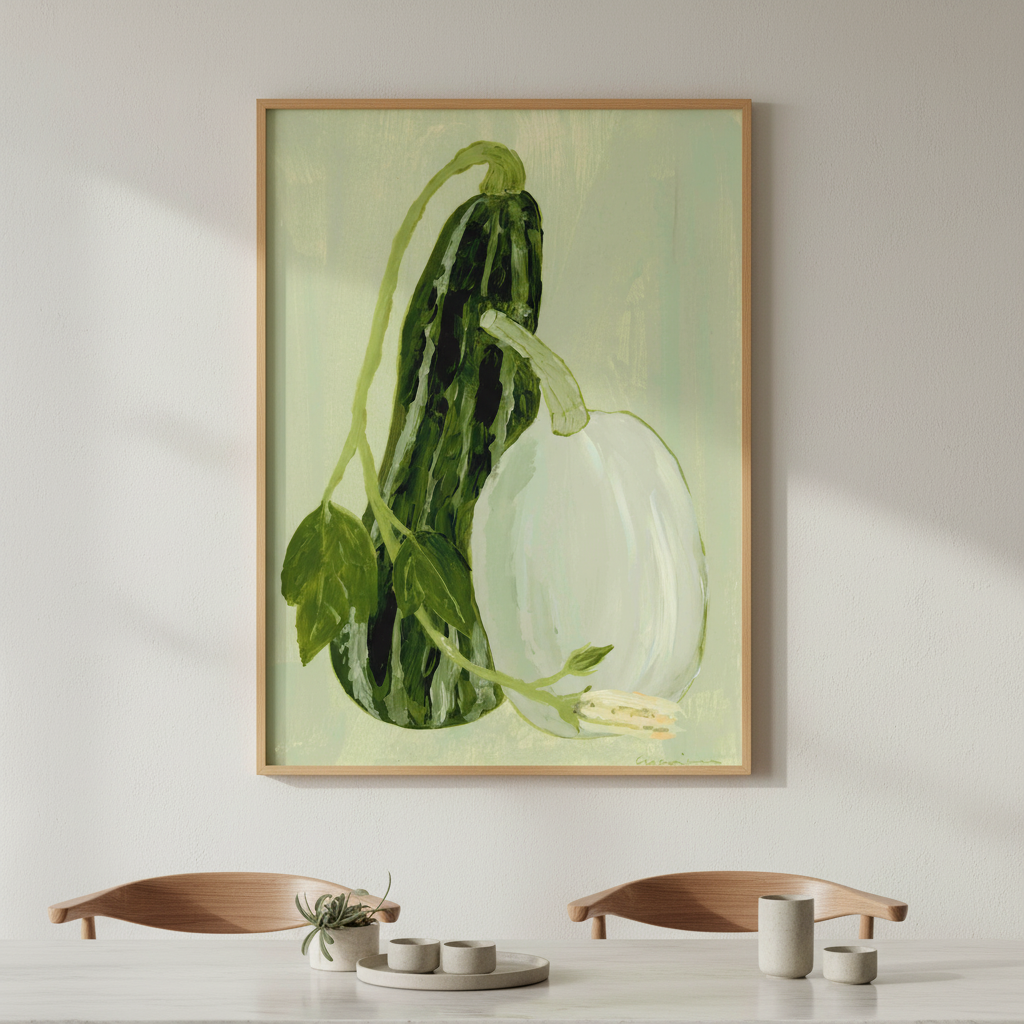 Calabaza Y Calabacin Verde by Marina GarcÃ­a FernÃ¡ndez