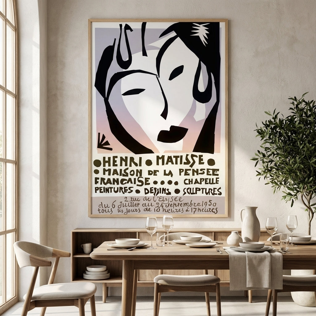 Exhibition Vintage Poster by Henri Matisse