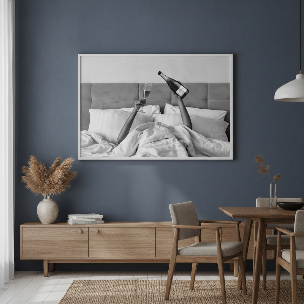 Champagne Bed and Breakfast Photograph Wall Art Landscape
