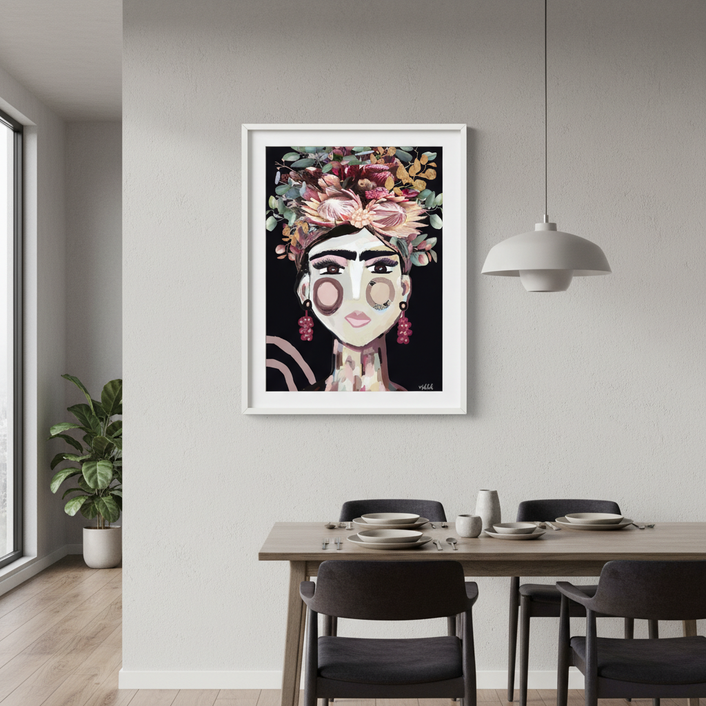 Frida Australiana Black by Inkheart Designs