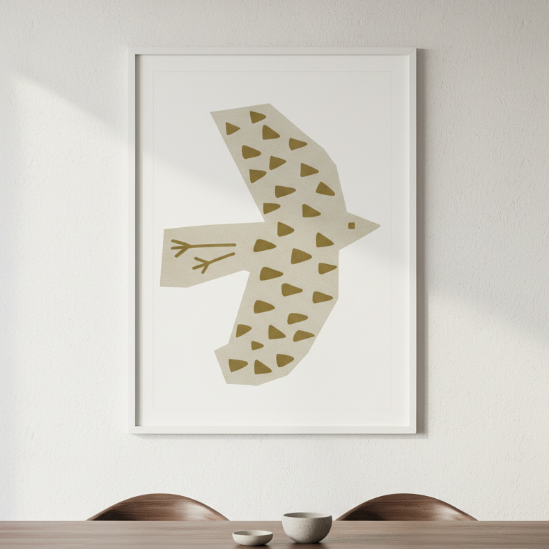 Olive Bird by Silvia Visscher