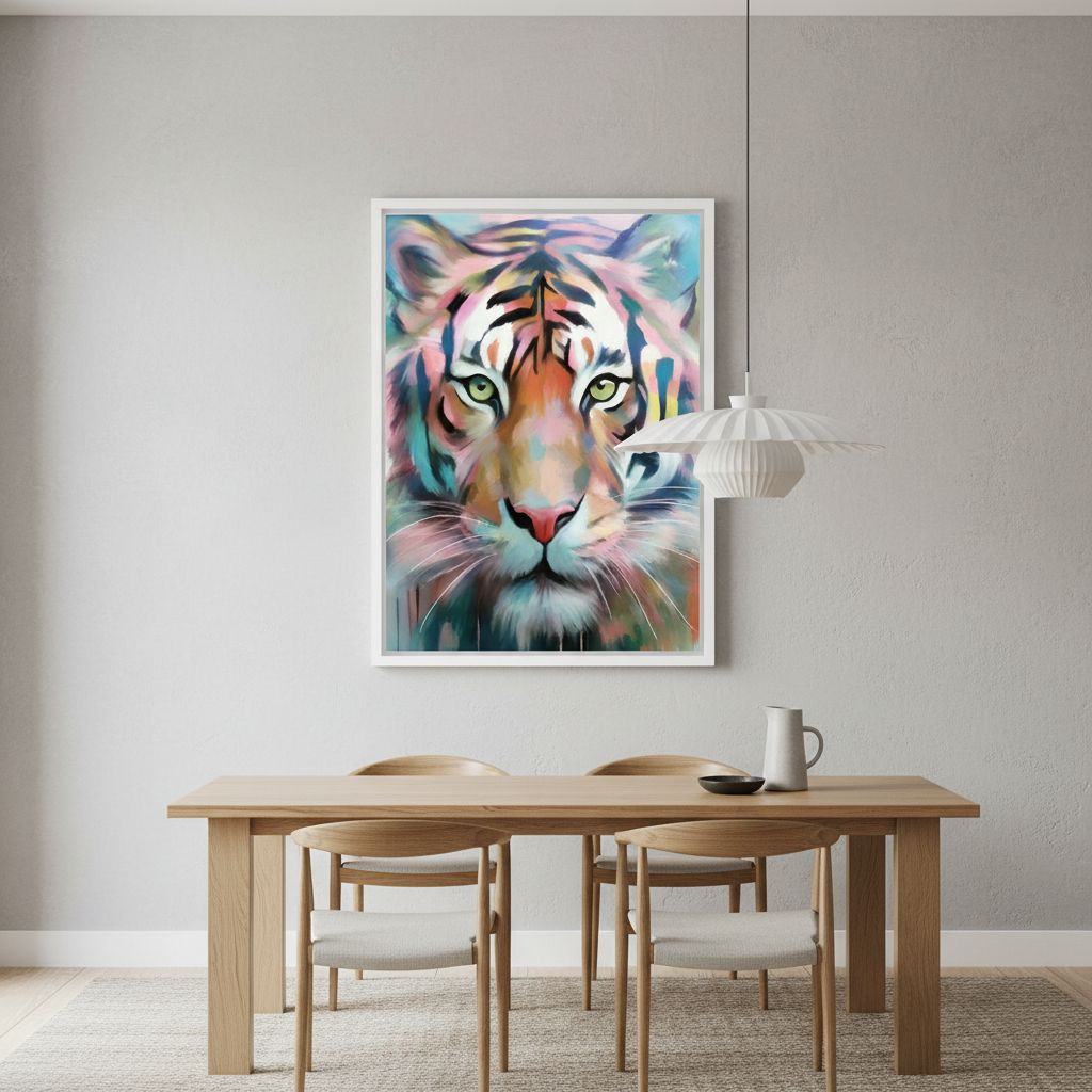 Rainbow Tiger by Inkheart Designs