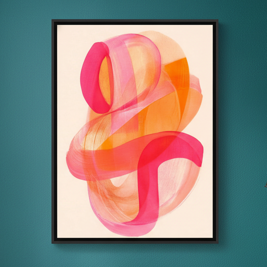 Soft Flux Abstract Wall Art