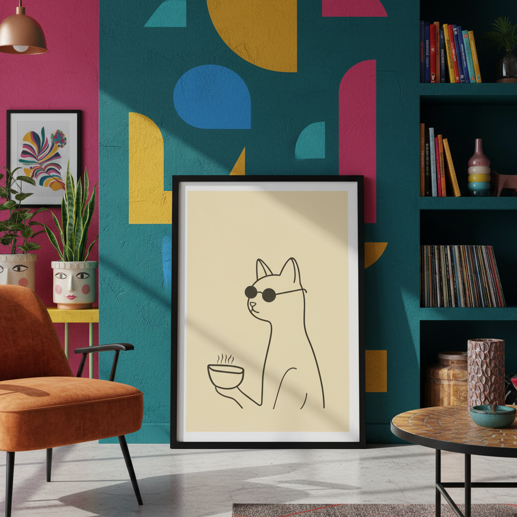 Feline Morning Coffee Feelin'