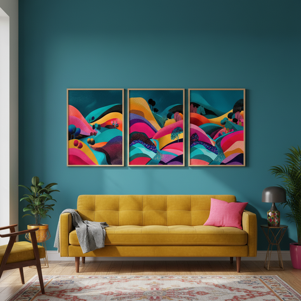 Japanese Night Abstract Pop Trio