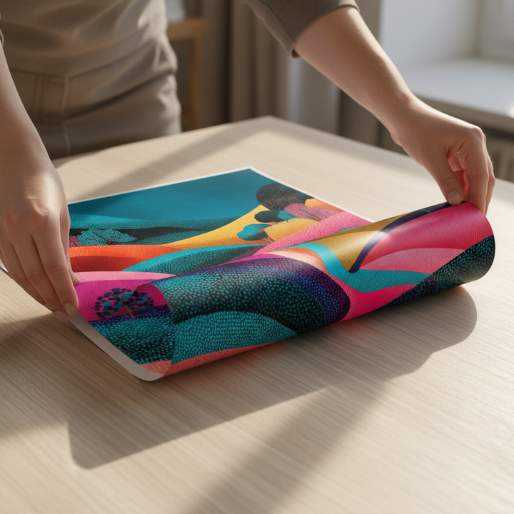 Evening Japanese Hills Pop Art Abstract Print