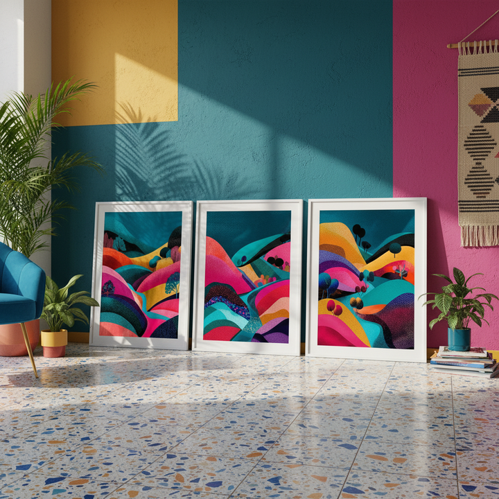 Japanese Night Abstract Pop Trio