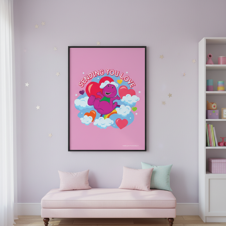Sending You Love Barney Wall Art