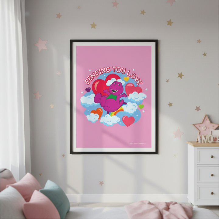 Sending You Love Barney Wall Art