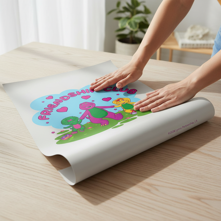 Barney Friendship Club Wall Art Print