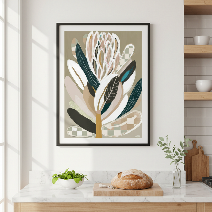 Sage Protea by Inkheart Designs