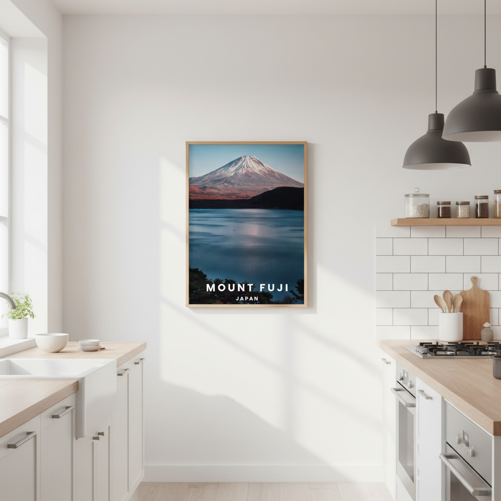Mt Fuji Travel Poster, Japan by L10