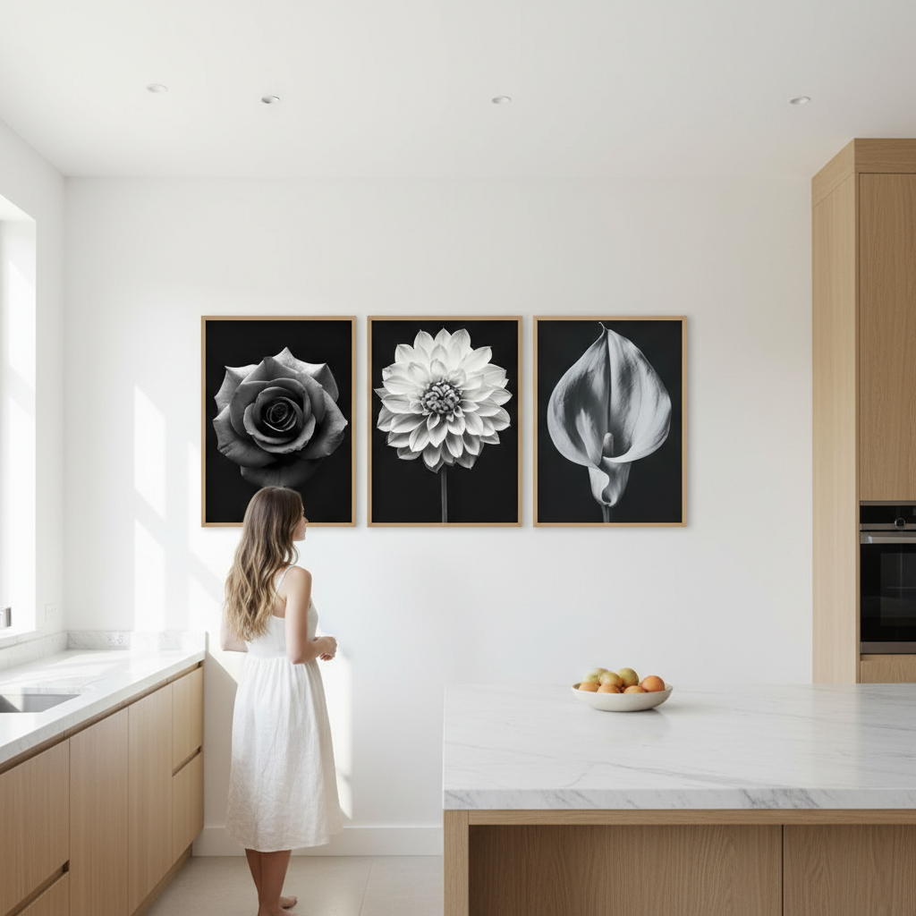 Three in Bloom Set of 3 by Peter Attard