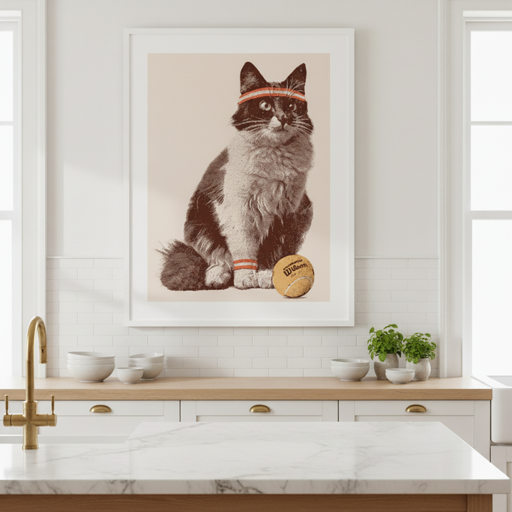 Chat Tennis by Florent Bodart