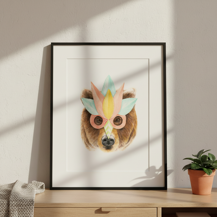 Bear Paper Mask by Florent Bodart