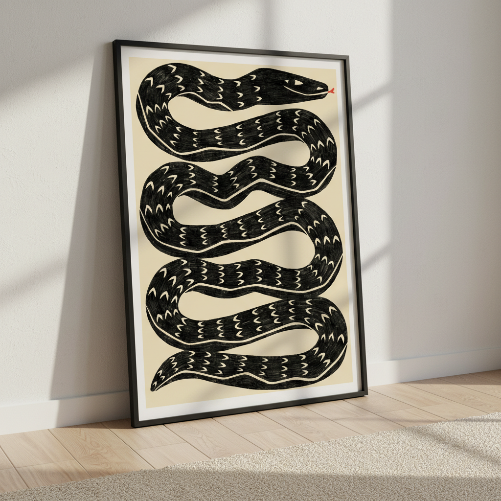 Snake Black by Manne Jalilian