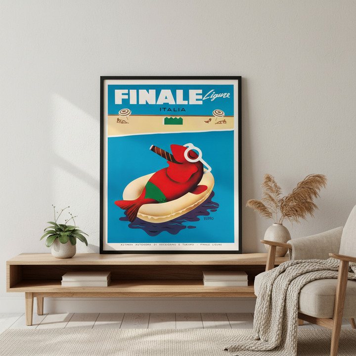 Finale Ligure Italy Vintage Advertisement Poster