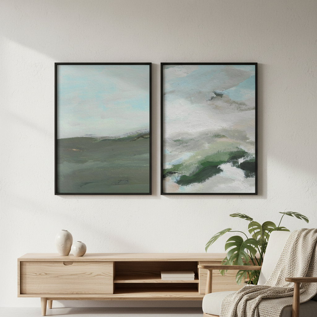 Land and Sky Landscape Duo by Josephine Wianto