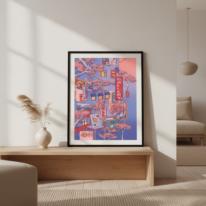 Sundays at the Sake Hotel I Blue by Lauren Ly