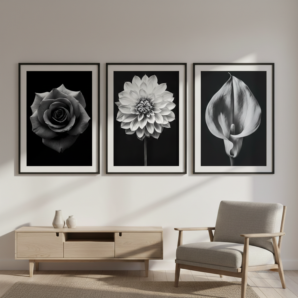 Three in Bloom Set of 3 by Peter Attard