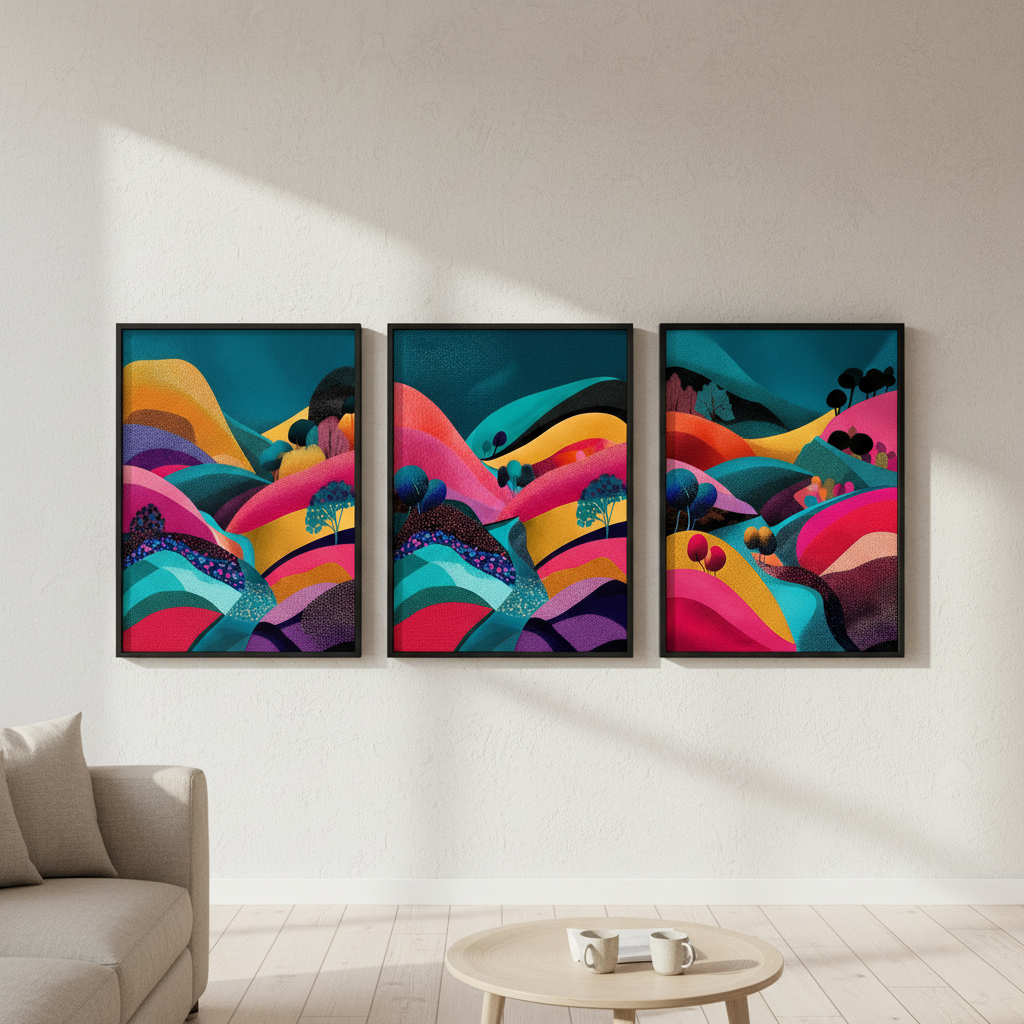 Japanese Night Abstract Pop Trio